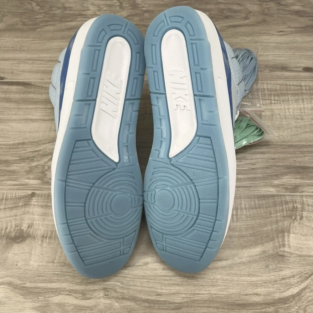 Nike Air Jordan 2 Retro J Balvin Shoes Blue White Mens Size 13 Sneakers.